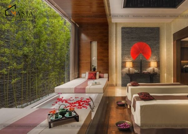 Trang trí spa với ánh sáng